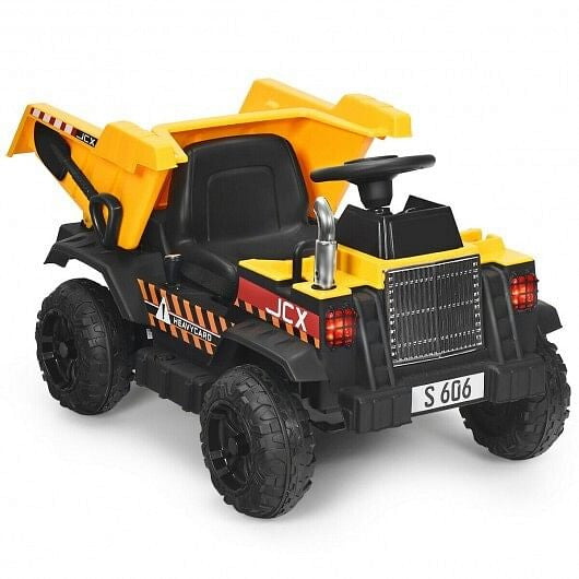 12V Battery Kids Ride On Dump Truck withEl Electric Bucket and ectric Dump Bed