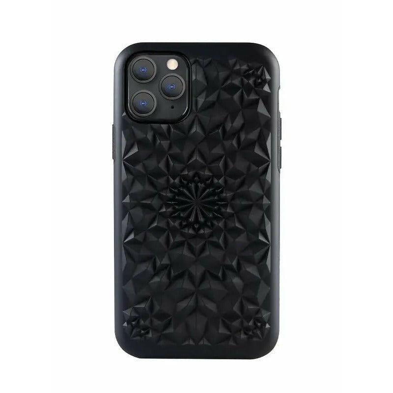 Matte Black Kaleidoscope iPhone Case