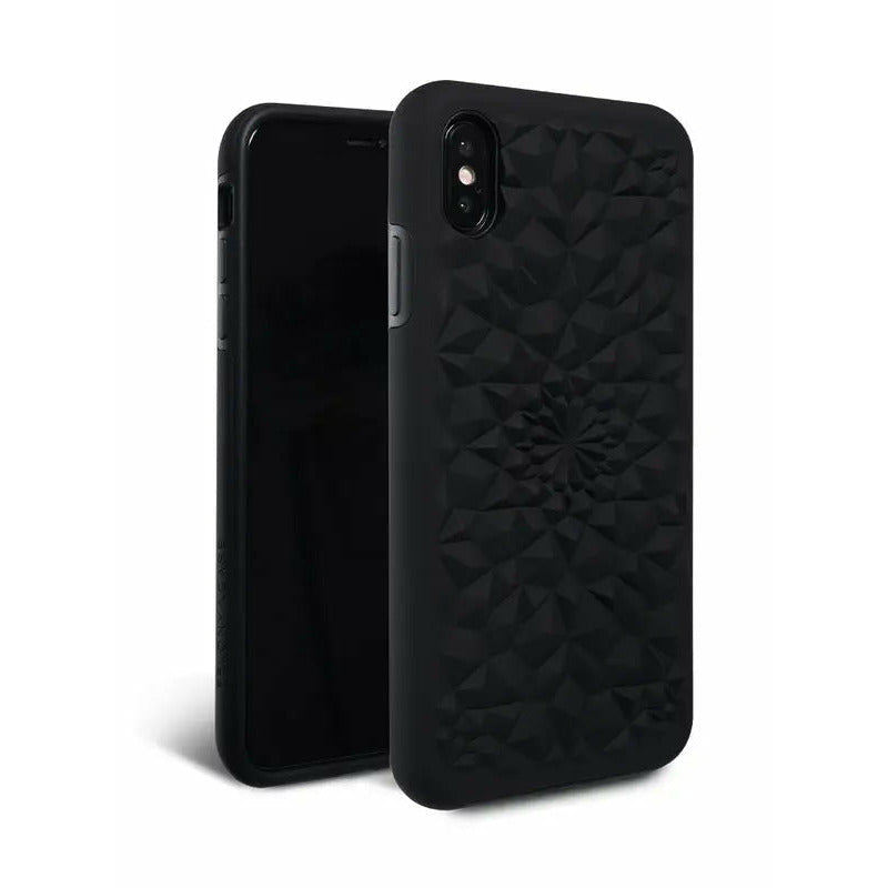 Matte Black Kaleidoscope iPhone Case